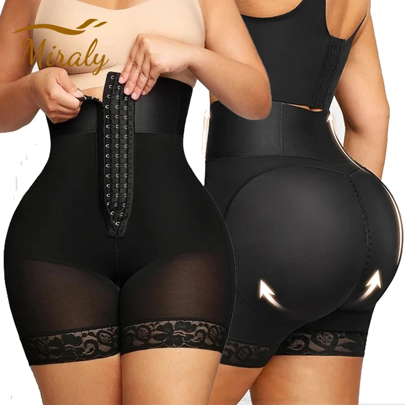 New Women Fajas Colombianas Shapewear 3 Boned Sculpt Booty Shorts High Waist Trainer Body ShaperTummy Control Underwear Shaping