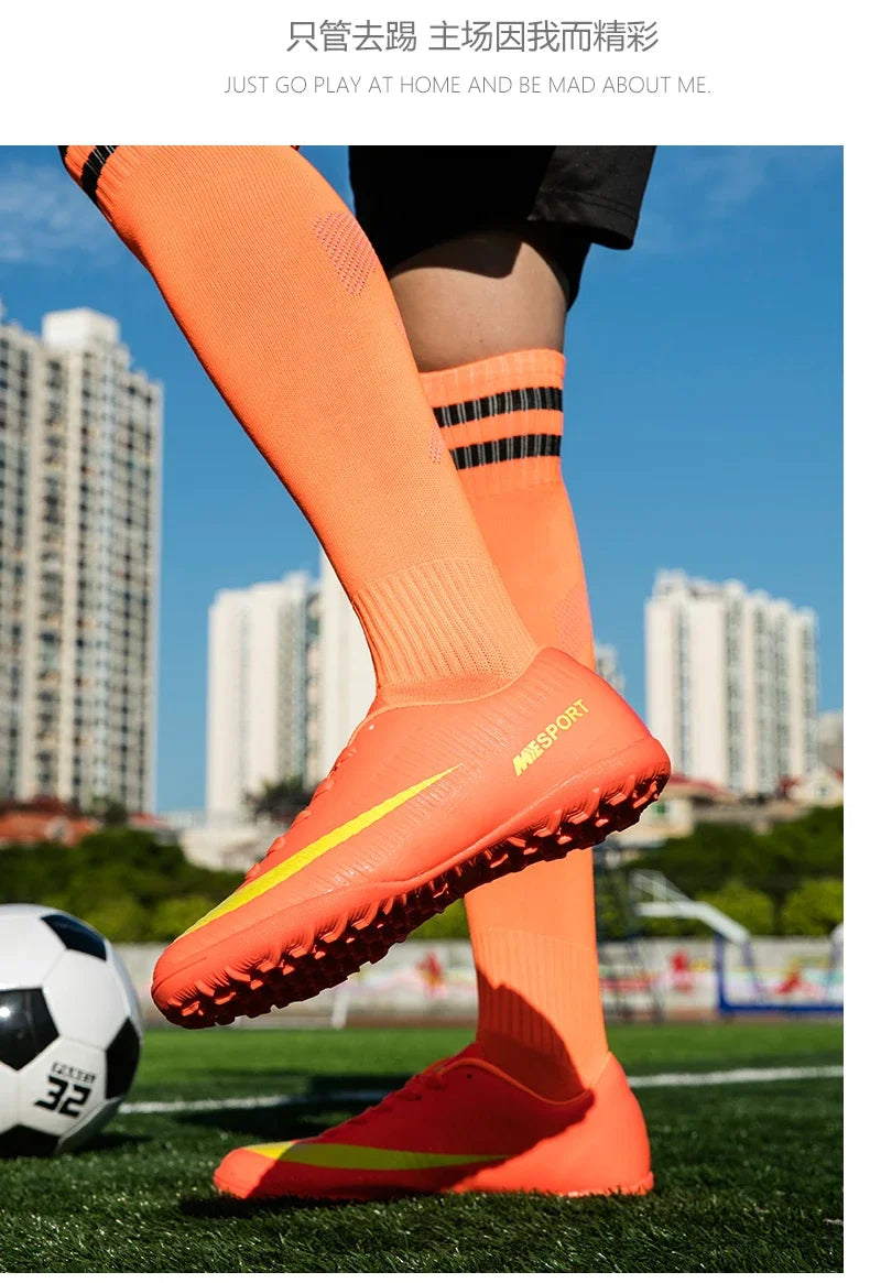 Men's TF Soccer Shoes Football for Women Outdoor Lawn Professional Training Football Shoes Comfortable Non-slip