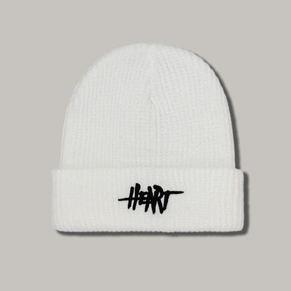 Rimiut Funny Letter Knitted Men Women Beanies Black & White Autumn Winter Hip hop hats Thick Warm Beanie Caps for adult