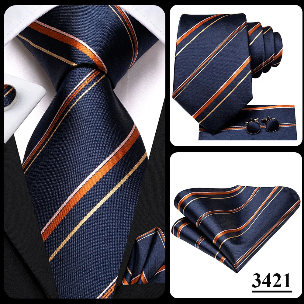 Hi-Tie 8.5cm Business Black Solid Paisley 100% Silk Men's Tie Neck Strip Ties for Men Formal Luxury Wedding Neckties Gravatas