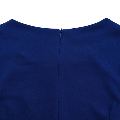 L-3XL Plus Size Elegant Midi Dress 2025 Spring Summer Women Office Lady Dress Casual 3/4 Sleeve Bandage Robe Oversize Dress
