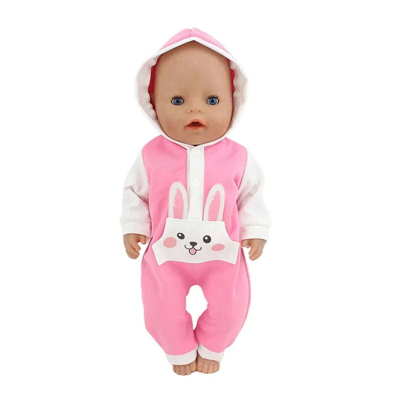 2023 Fashion Doll Jump Suits Fit For 43cm Baby Doll 17 Inch Reborn Baby Doll Clothes