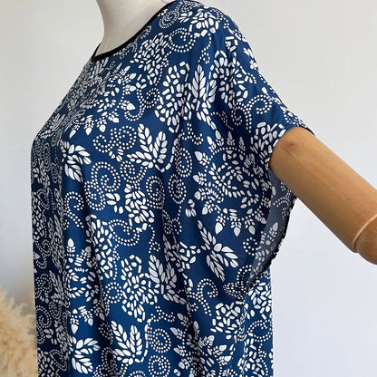 New Spring and Summer Dresses For Women Elegant Printed Silk Muslim Lady Kaftan Beach Sun Protection Seaside Holiday Dress