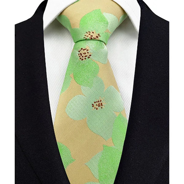 41 Colors 8CM Mens Ties Green Blue Plaid Stripes Floral Classic Business Necktie Jacquard Woven Neck ties For Men Wedding Party