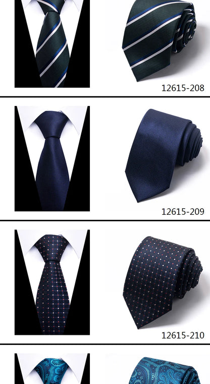 Hot Sale Brand New Style Tie Blue Golden Stripe Suit Accessories Necktie Men Gravata Fit Wedding Holiday Present