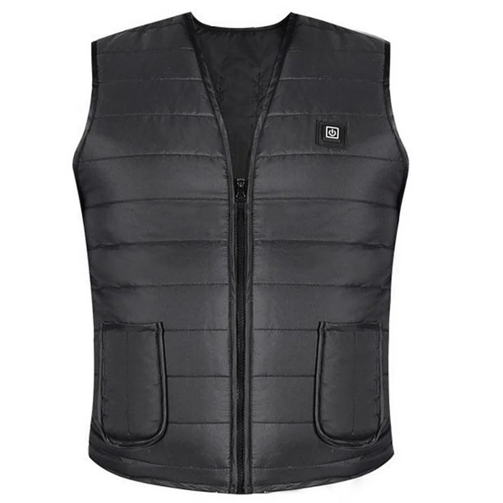 Unisex Heated Vest 9 Area Heating Thermal Jacket USB Electric Heating Vest Men Women Smart Headed Waistcoat for Outdoor Camping