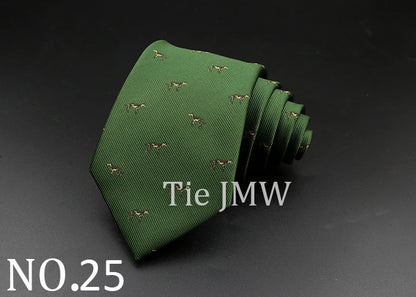 8 cm Tie Gravatas Newest Design Woven 8 cm Silk Necktie Wedding Business Suit Accessories Blue Man Dot Fit Group Party Office
