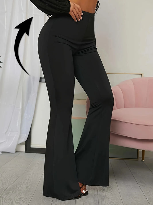 Bell Bottom Flared Pants High Waisted Yoga Leggings Stretchy Bootcut Wide Leg Push Up Butt Lift Legging Petite to Plus