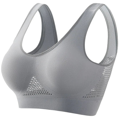 Seamless Bras For Women Push Up Sports Bralette Female Non-wire No Pad Crop Top Hollow Breathable Sexy Lingerie S-5XL Brassiere