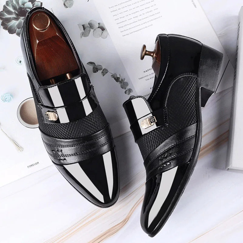 Men Dress Shoes Men Oxfords Fashion Business Dress Men Shoes 2020 New Classic Leather Men'S Suits Shoes Man Shoes 2023