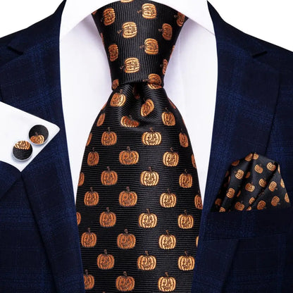 Hi-Tie Psialey Black Gold Silk Elegant Tie For Men Groom Wedding Men Necktie Pocket Square Cufflink Accessory Wholesale Designer