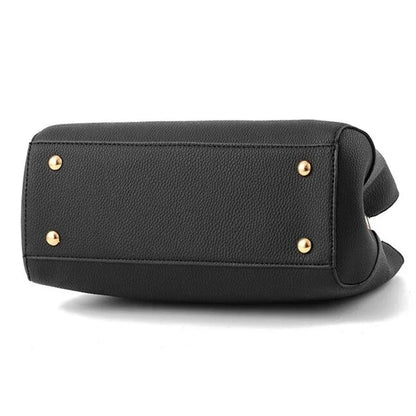 Elegant Women Messenger Bags With Flower Pendant Office Ladies Totes Pure Handbag For Female Crossbody Shoulder Bags