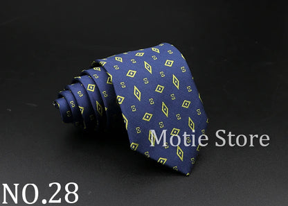 New Style Fashion Jacquard Floral Paisley Necktie Polyester Male Narrow Red Blue Tie Suit Shirt Gift For Men Accessory Gravatas