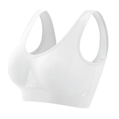 Women Large Size Bra Vest Daily Casual Running Fitness Yoga Beauty Tank Top Sports Vest Without Steel Rims Comfy Breathable Bra