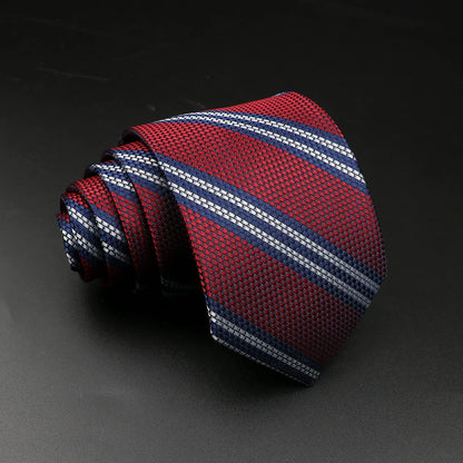 New Style Fashion Jacquard Floral Paisley Necktie Polyester Male Narrow Red Blue Tie Suit Shirt Gift For Men Accessory Gravatas