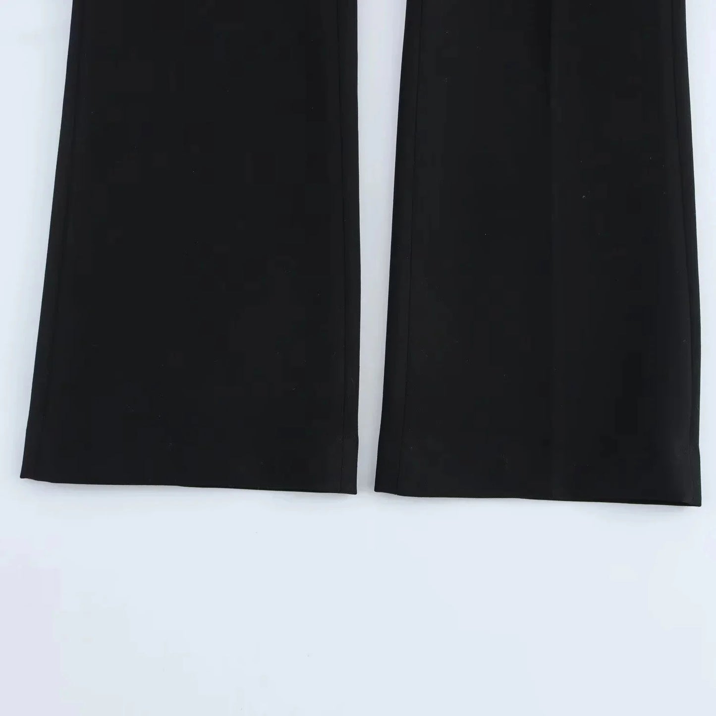 KONDALA 2026 Spring Summer Elegant Office Lady Solid Suits Fashion Slim Single Button Shrug Blazers Chic Zipper Flare Pants