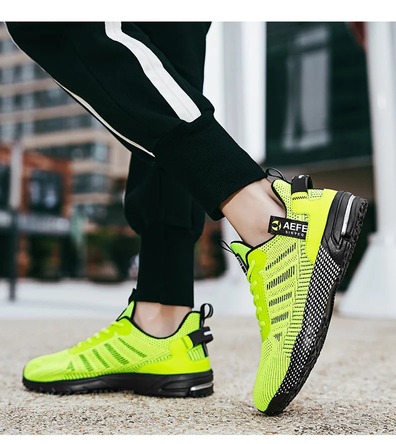 High Quality Men's Running Shoes Summer Sports Marathon Shoes Men Gym Sneakers Orange Trendy Sneakers Men zapatillas de hombre