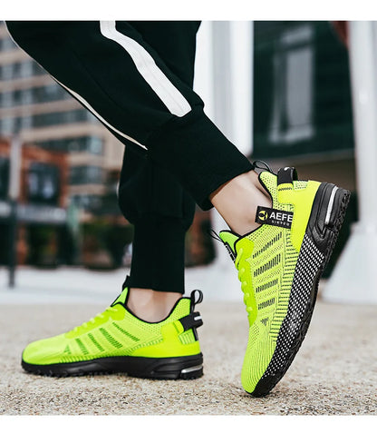 High Quality Men's Running Shoes Summer Sports Marathon Shoes Men Gym Sneakers Orange Trendy Sneakers Men zapatillas de hombre