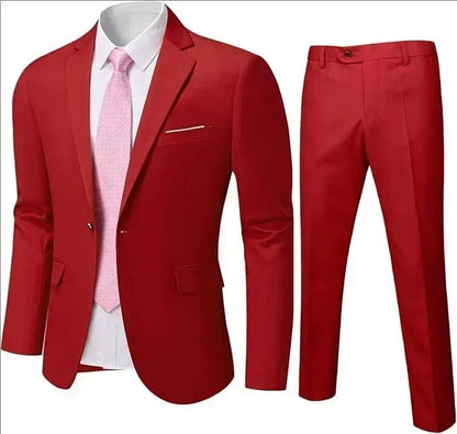 Suit For Men Elegant Wedding 3 Pieces 2 Sets Blazers Full Jackets Vest Pants Formal Fashion Luxury Coats 2025 Classic Costume