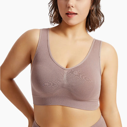 S-5XL Seamless Bras For Women Push Up Hollow Breathable Sports Bra Female Unwired No Pads Crop Top Girls Sexy Lingerie Brassiere