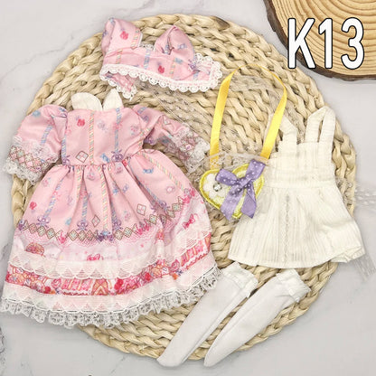 30cm Bjd Dolls Princess Full Set 1/6 Anime Bjd With Clothes 23 Joint Movable Body 3D Eyes Girls Dress Up Birthday Gifts Toys