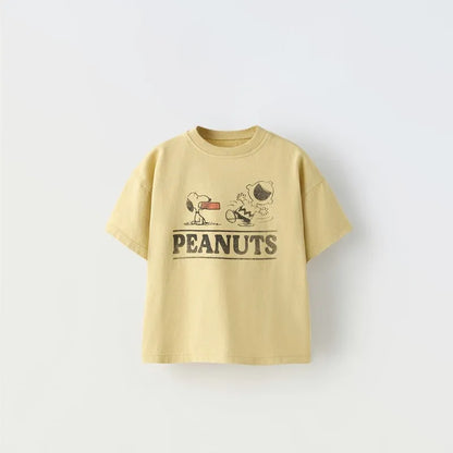 Fashion Brand Design Children T-shirt Summer Clothing Cartoon Short-sleeved Top Kids Boys Clothes Crewneck Pullover T Shirts