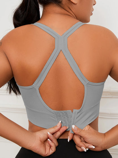 Sports Seamless Comfy & Breathable Push Up Yoga Tank Bra@W4