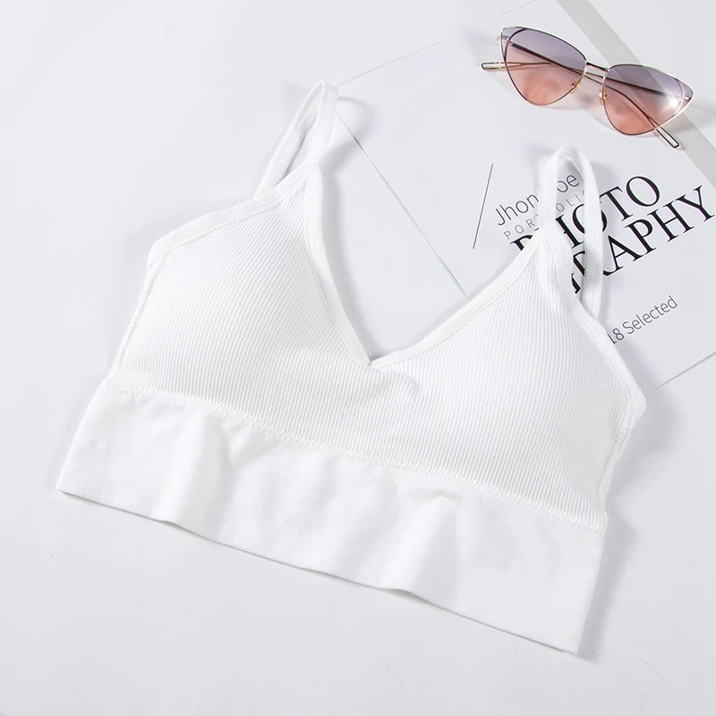 Women Seamless Bras Tank Top Push Up Bra Wireless Sexy Underwear Breathable Yoga Bra For Women Tank Crop Top Brassiere