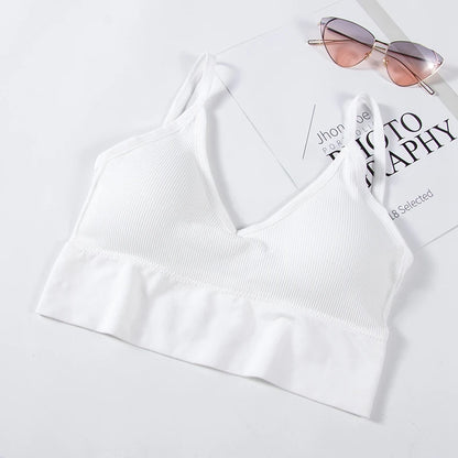 Women Seamless Bras Tank Top Push Up Bra Wireless Sexy Underwear Breathable Yoga Bra For Women Tank Crop Top Brassiere