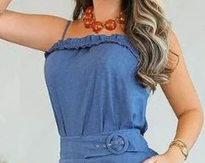 Elegant Woman Suit 2 Pieces Sleeveless Sling Top+casual Slim Pants Solid Color Sweet and Fresh Sets for Female 2024 Streetwear