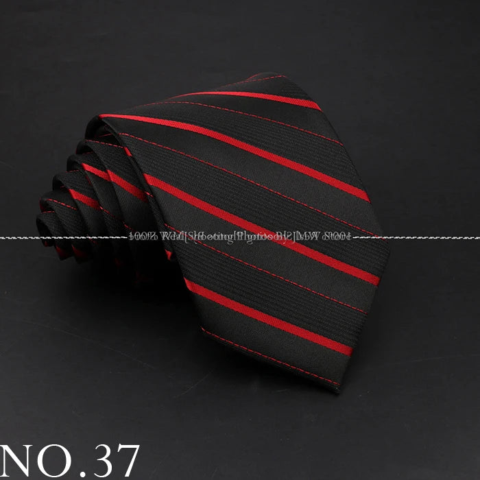 New Design Wedding Men Tie Black Solid Striped Paisley Flower Neckties Men Business Dropshipping Groom Collar Accessories Gift