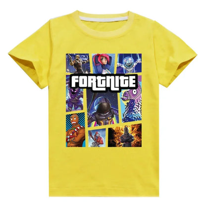 Fortnite T-Shirt Summer Cartoon Children Short Sleeve T-Shirt for Boys Girls Kids TShirt Clothing Print Clothes