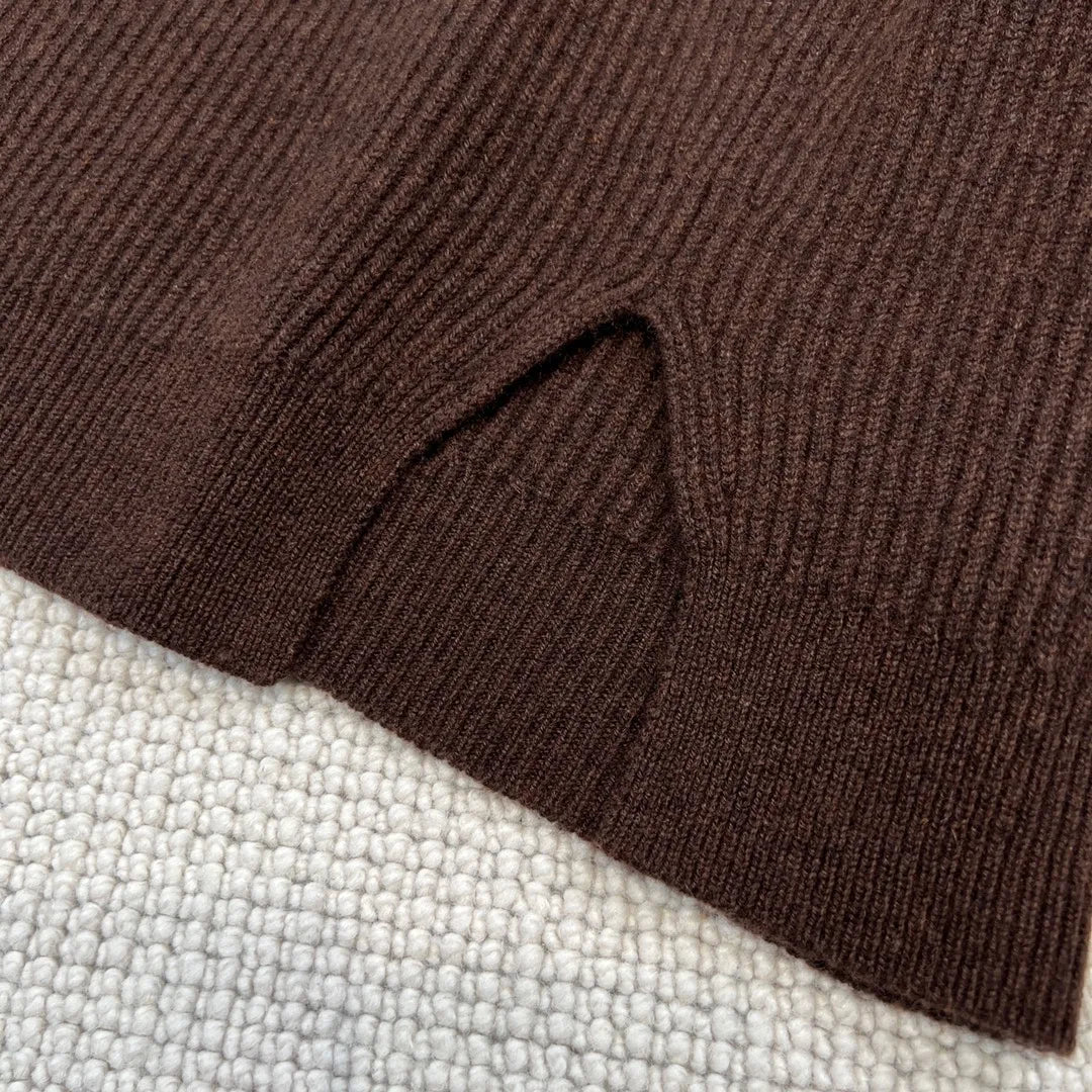 100% Cashmere  Jersey Dropped Shoulders Loose Fit Pullover Women Sweater