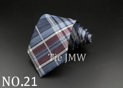 8 cm Tie Gravatas Newest Design Woven 8 cm Silk Necktie Wedding Business Suit Accessories Blue Man Dot Fit Group Party Office