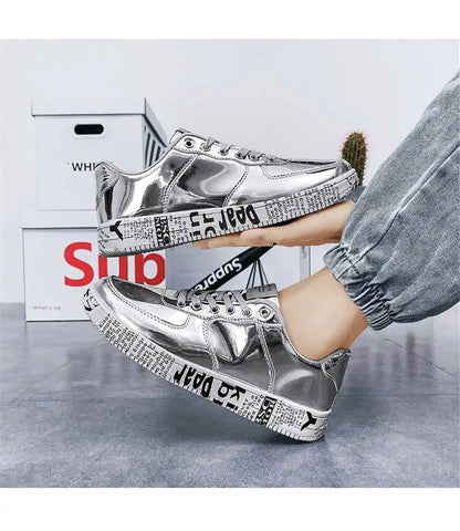 Gold-colored 36-42 Mens Chinese Style Shoes Casual Husband Sneakers Skate Trainers Sport Deporte Sapatenos Shouse