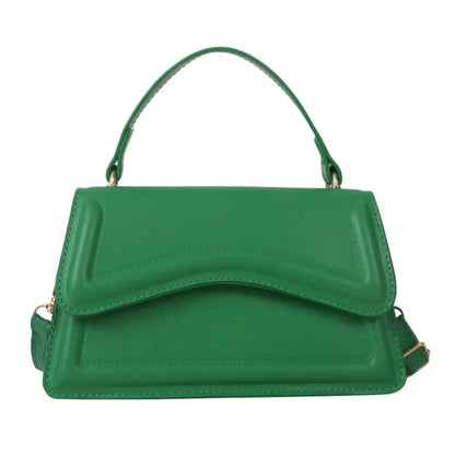 New Fashion Sling Shoulder Bag Trend PU Leather Messenger Handbags Solid Color Leisure Stylish Crossbody Bags For Women Girls