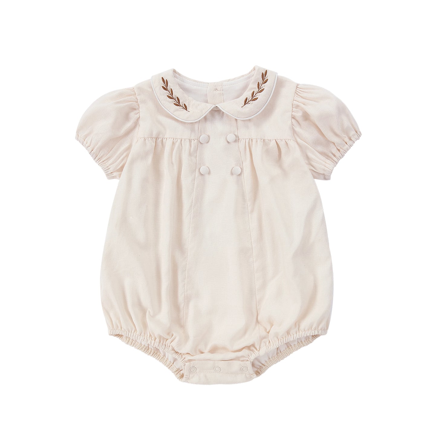 AS Linen Embroidery Collection 25SS Familly Match Clothing Set Girls Linen Dress Boy Shirt and Shorts