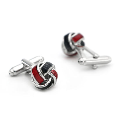 iGame Fashion Knot Cuff Links Quality Brass Material Woven Ball Design Cufflinks For Wedding  Men