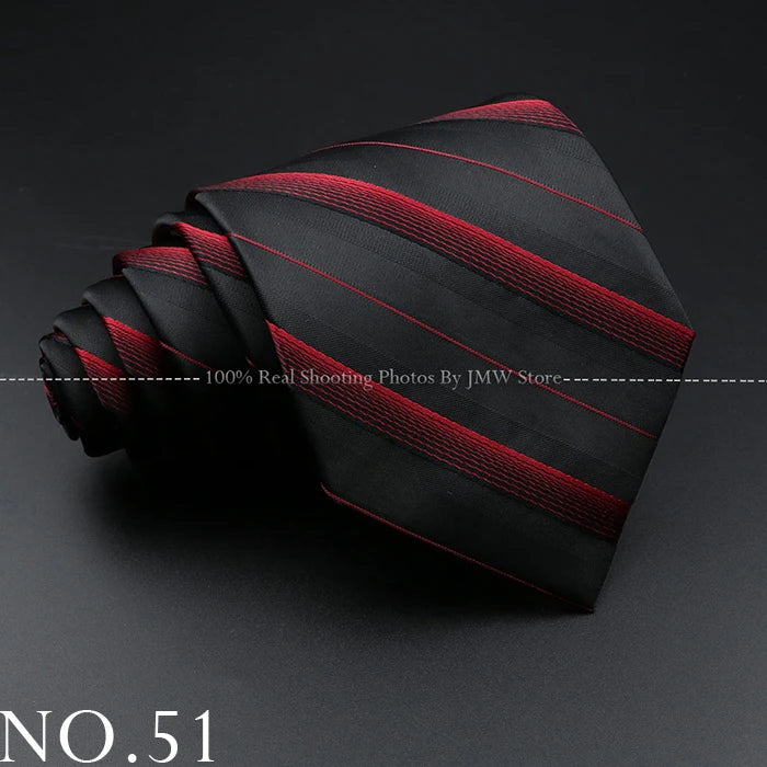 New Design Wedding Men Tie Black Solid Striped Paisley Flower Neckties Men Business Dropshipping Groom Collar Accessories Gift