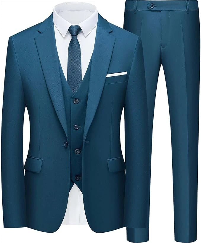 Suit For Men Elegant Wedding 3 Pieces 2 Sets Blazers Full Jackets Vest Pants Formal Fashion Luxury Coats 2025 Classic Costume