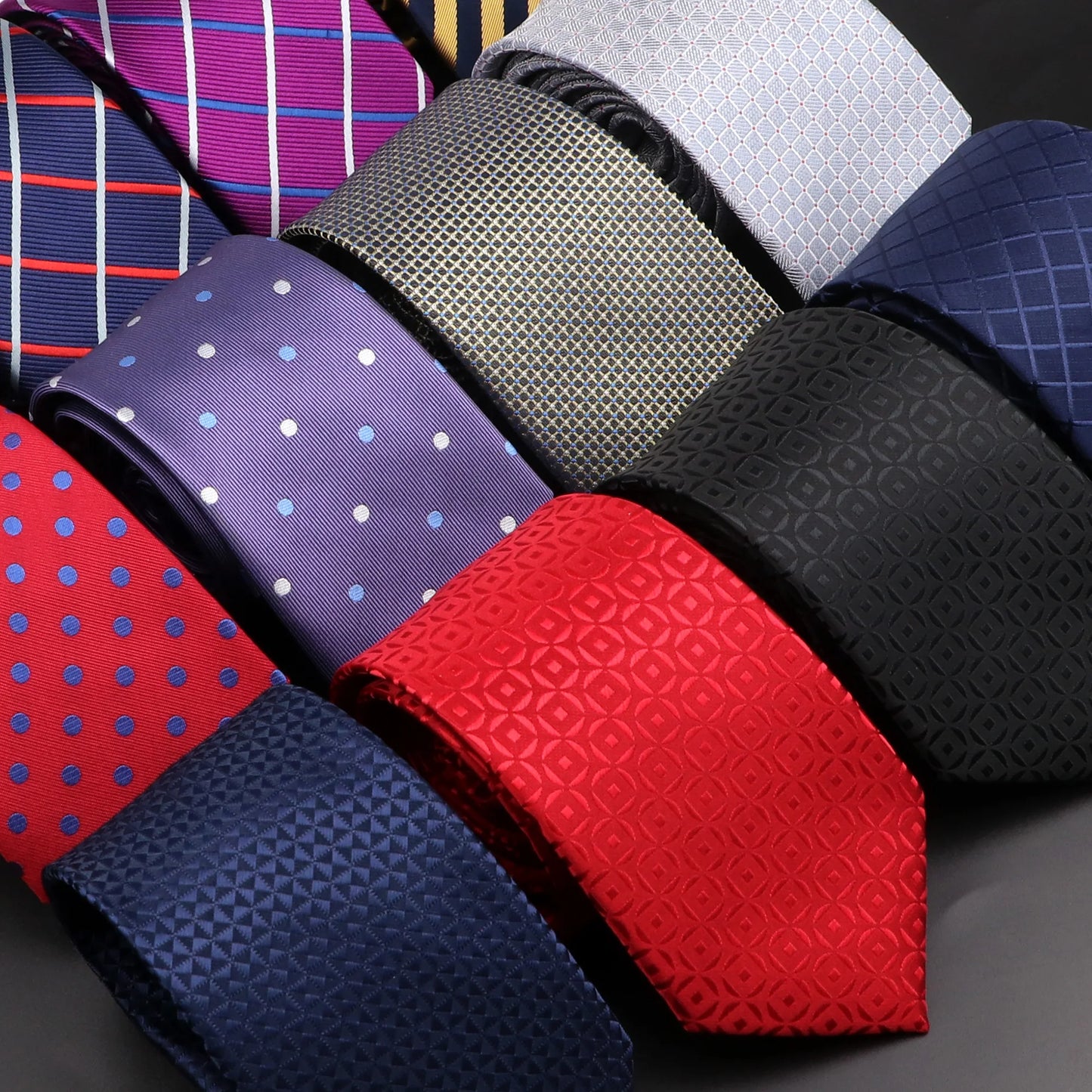 New Design Wedding Men Tie Purple Blue Solid Striped Plaid Dots Neckties Men Business Dropshipping Groom Collar Accessories Gift