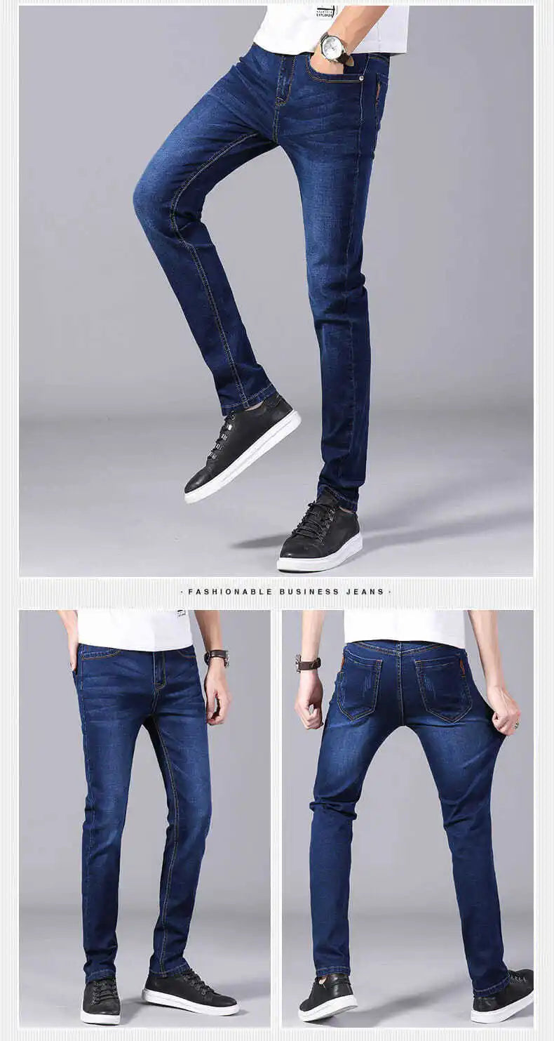 2024 New Arrival High Quality Elastic Slim Jeans Men ,men's Skiny Jeans ,grey Jeans Men,plus-Size 28-40 11 Choices High Quality