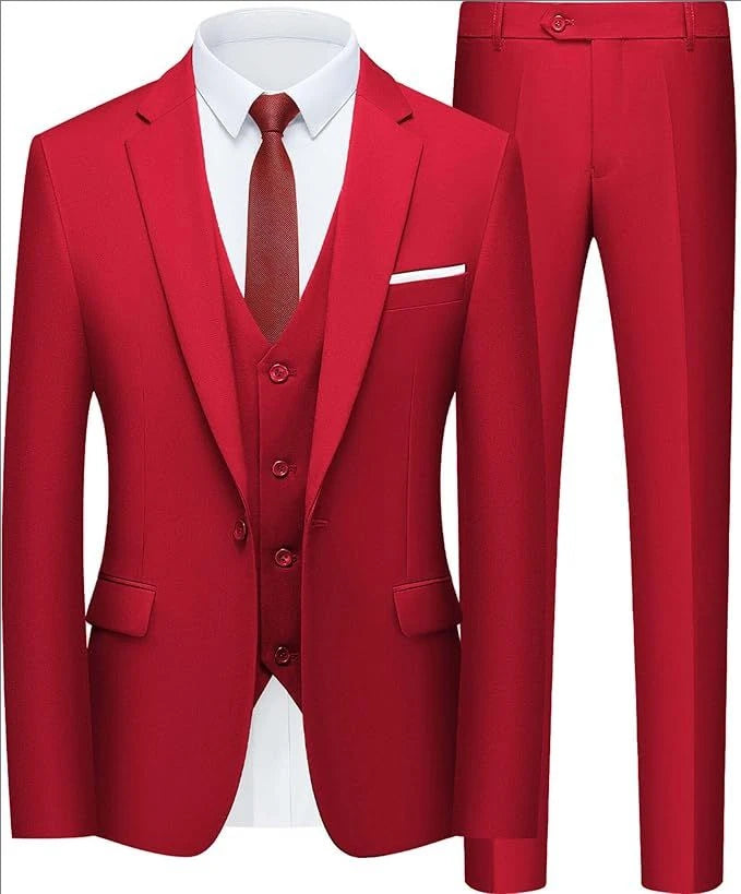Suit For Men Elegant Wedding 3 Pieces 2 Sets Blazers Full Jackets Vest Pants Formal Fashion Luxury Coats 2025 Classic Costume