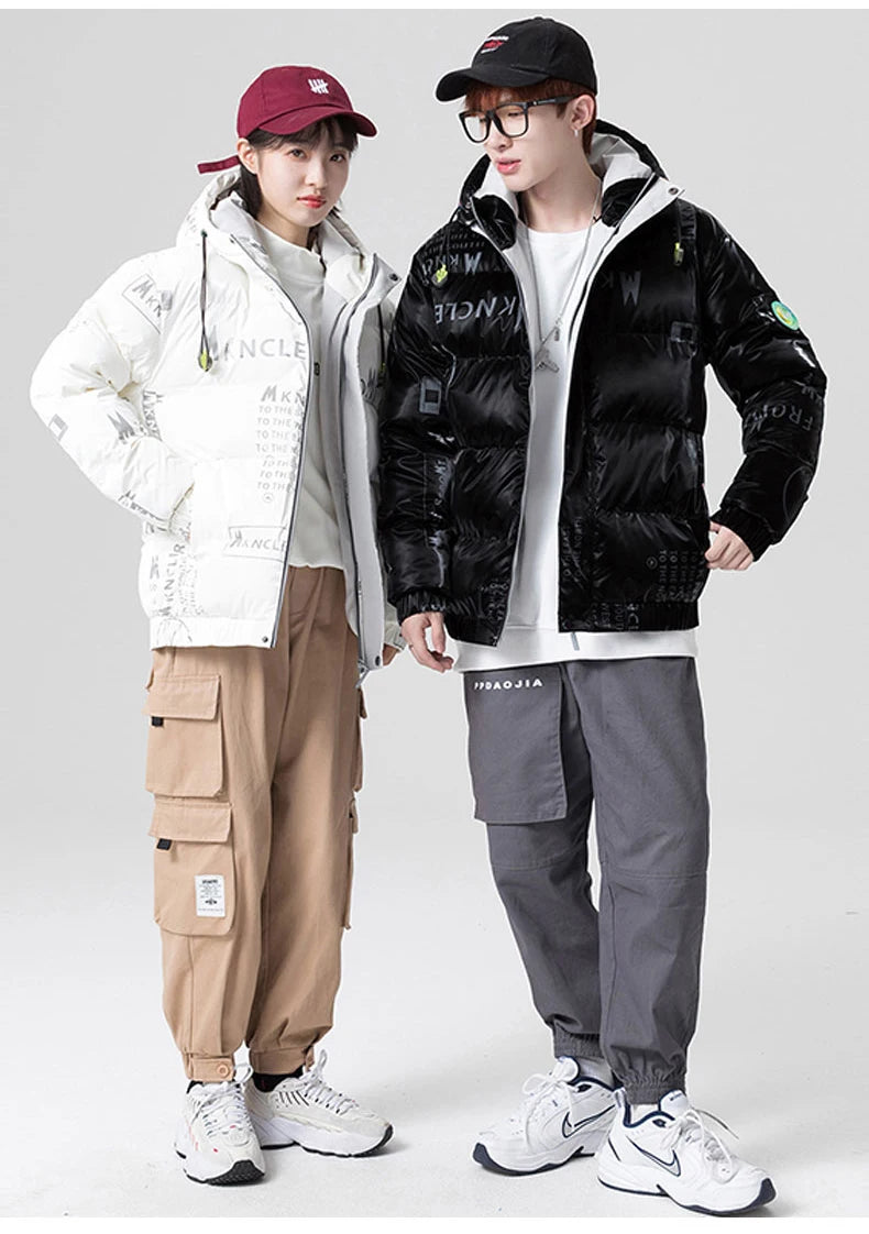 Streetwear Mens Winter Jacket And Coats Down Youth Hooded Windbreak Warm Thicken Parkas Outwear