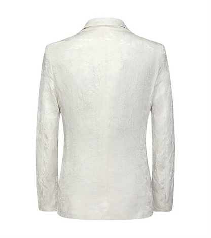 2024 New Men Business Social Suit Jacket Summer Male Single breasted Thin Dress Male Jacquard Blazers Coats