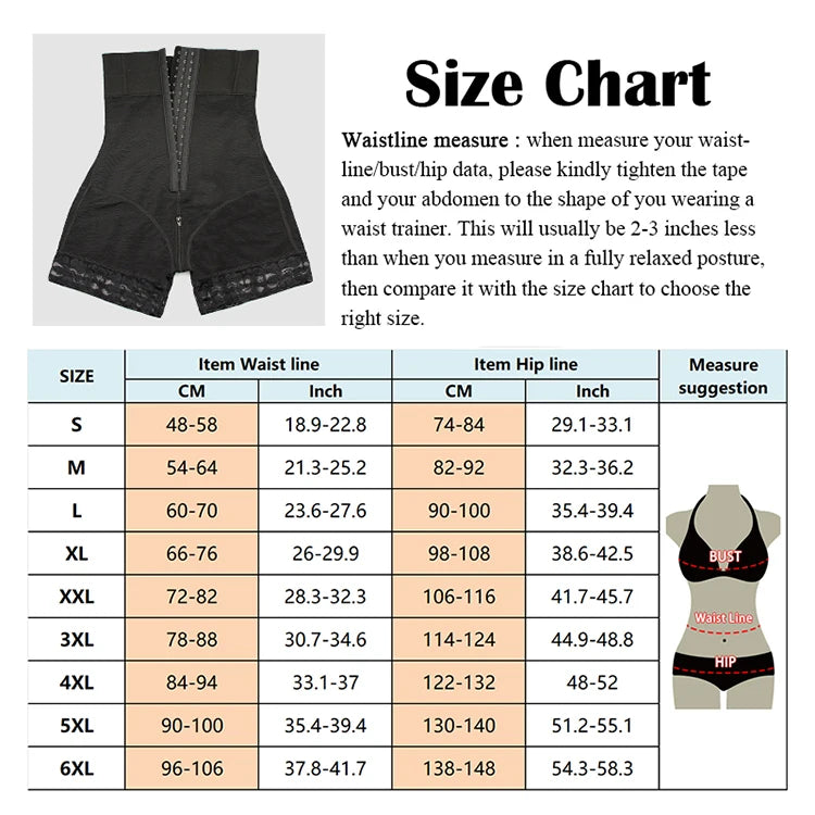 High Waist Shaper Panties Hip Buttock Lifter Belly Control Shorts Sexy Lace Shapewear Slimming Girdles Women Intimate Underwear