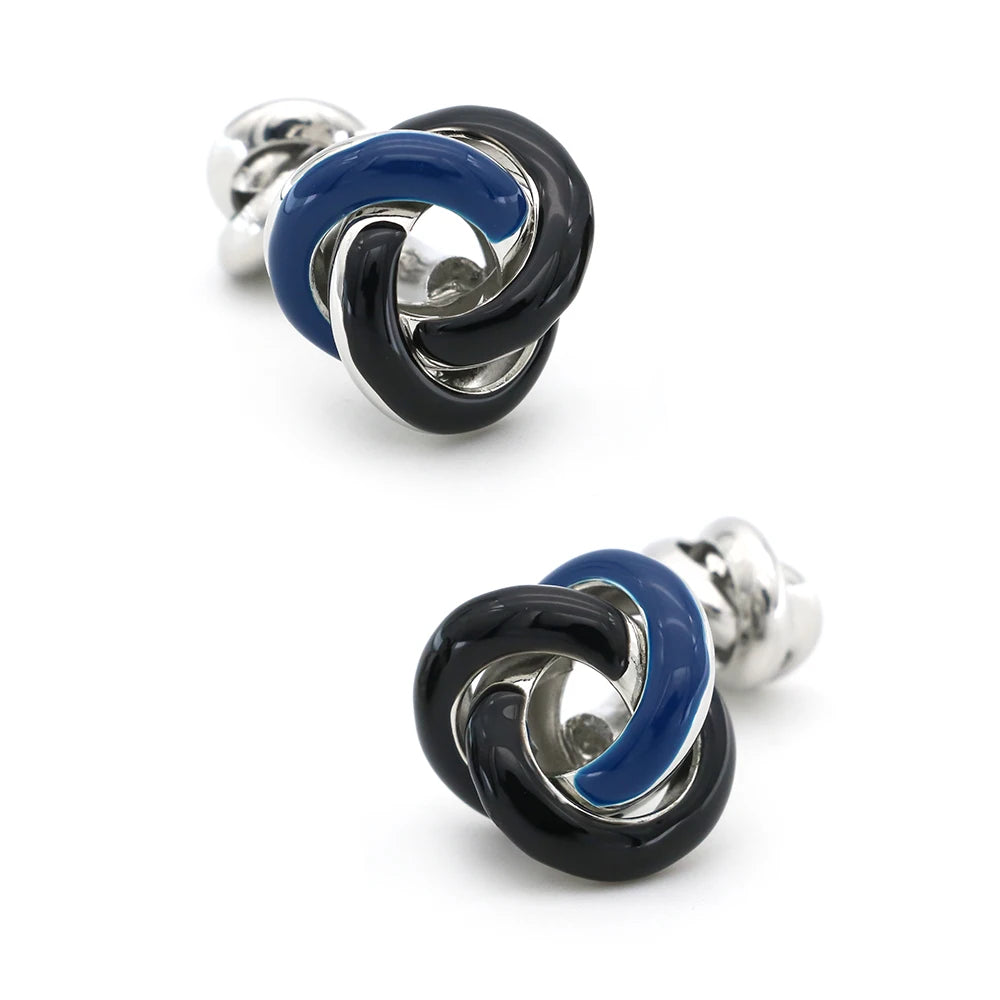 iGame Fashion Knot Cuff Links Quality Brass Material Woven Ball Design Cufflinks For Wedding  Men