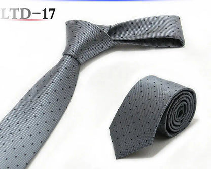 Luxury 7CM Mens Ties Striped Dot Necktie Formal Classic Business Neck Ties Jacquard Woven Necktie For Men Groom Wedding Party