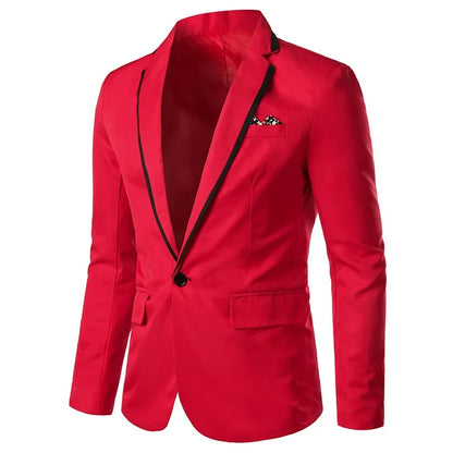2023 Slims Men's Western-style Blazer Speed Selling Fashionable Solid Color Business Suit Casual Scene