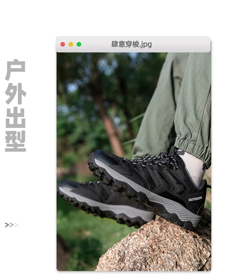 POLALI Outdoor Women Ankle Hiking Boots Trekking Shoes Mountain Tracking Treking Sneakers 2023 New Dropshipping